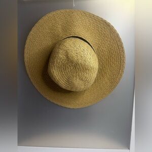 Apt. 9 Wide-Brim Straw Sun Hat in Mustard OS new with tags